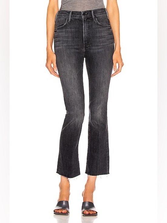 MOTHER Denim - Mother The Hustler Ankle Fray Jeans Nightowl Size 30 Casual Denim Flared Cropped